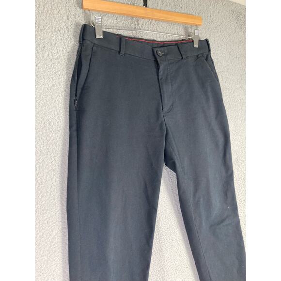 IZOD Men's Black‎ Straight Leg Pants Size 30x30 Work Dress Business Casual - Picture 7 of 9